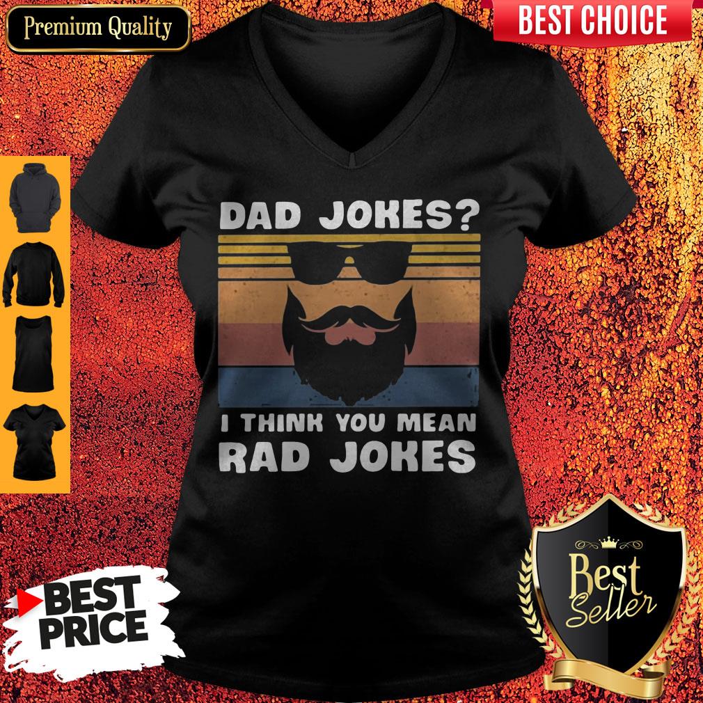 Dad Jokes I Think You Mean Rad Jokes Shirt - Image 3