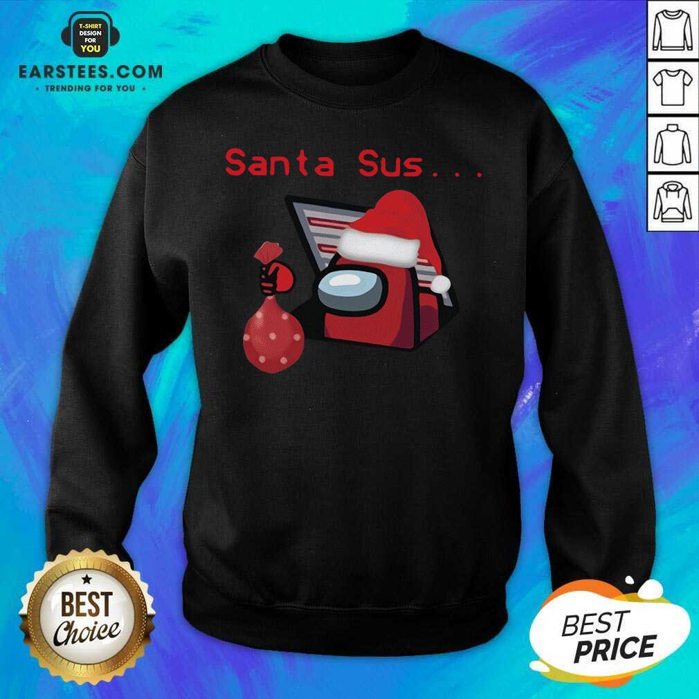 Funny Santa Sus Among Us Christmas Shirt - Image 4