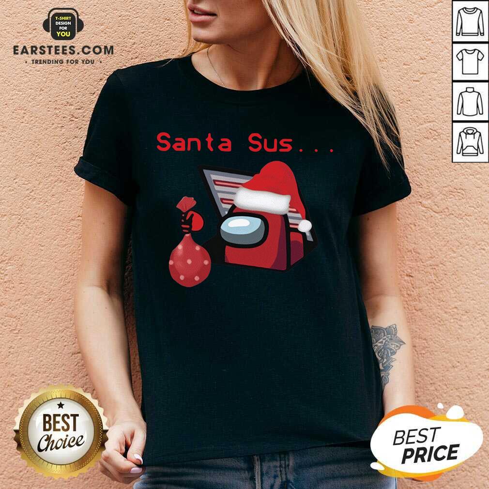 Funny Santa Sus Among Us Christmas Shirt - Image 2