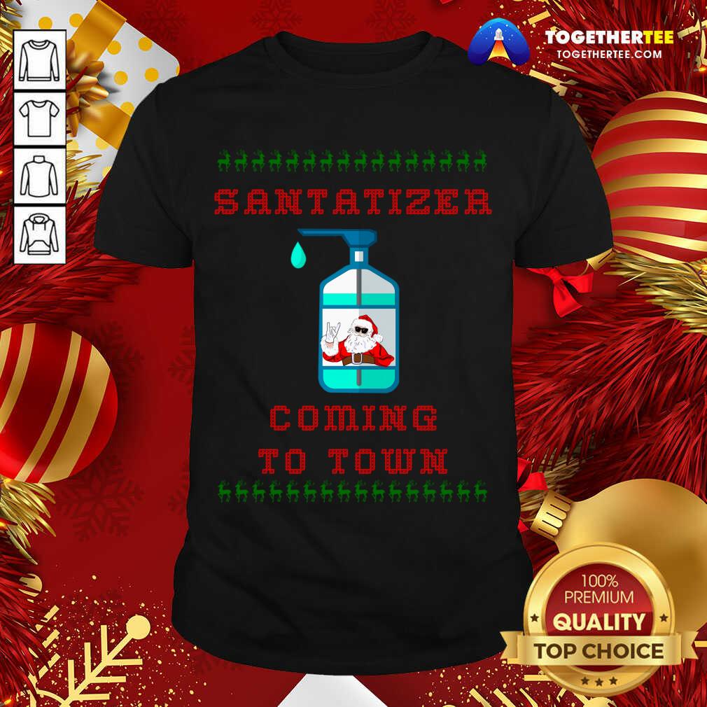 Premium Santa Sanitizer Funny Christmas Shirt