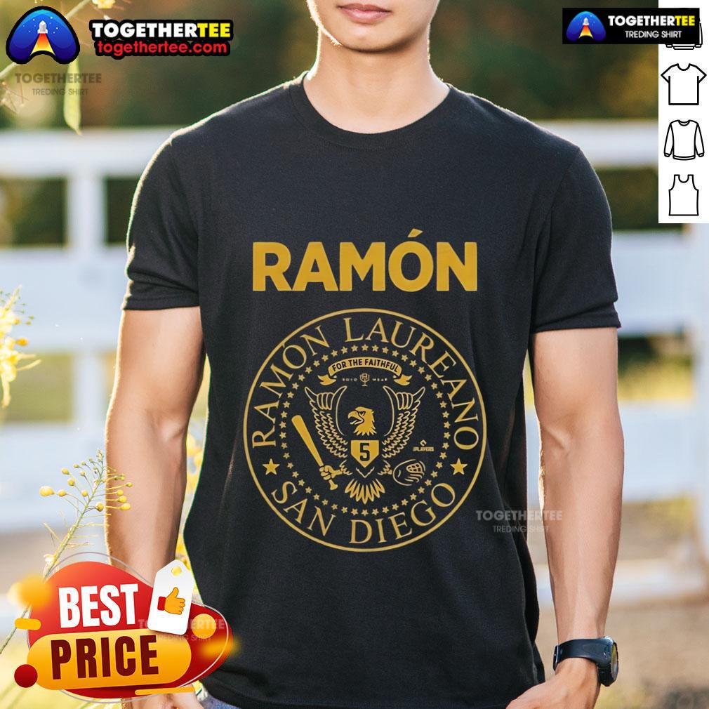 Original Ramón Laureano San Diego Baseball MLBPA T-Shirt