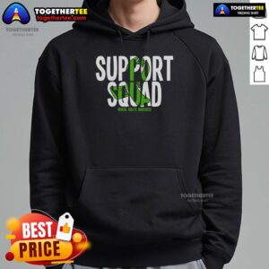 Alternative view of Top Support Squad Mental Health Awareness Green Ribbon T-Shirt