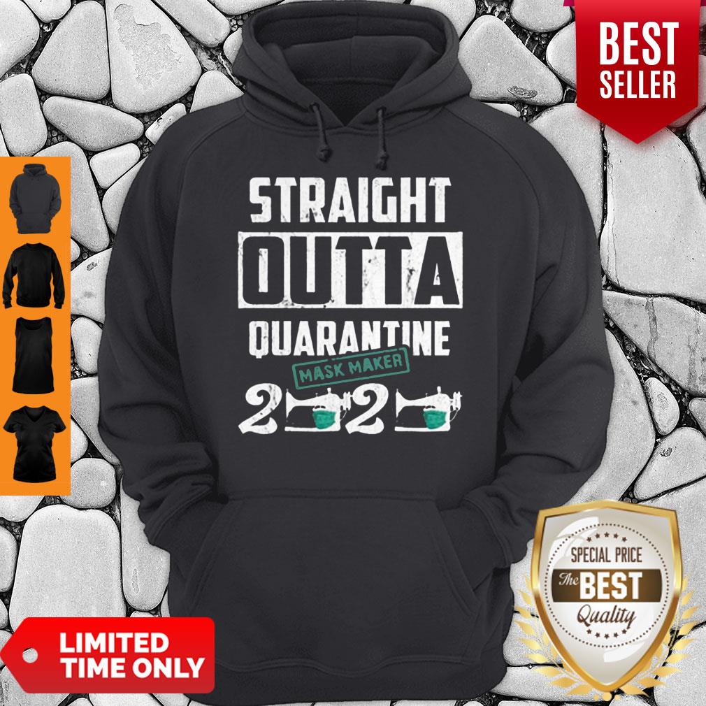 Premium Straight Outta Quarantine Mask Maker 2020 Shirt - Image 2