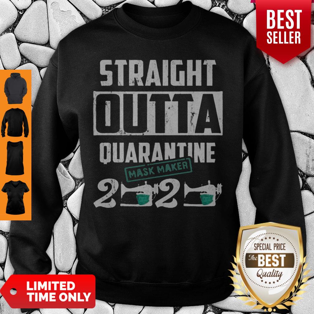 Premium Straight Outta Quarantine Mask Maker 2020 Shirt - Image 3