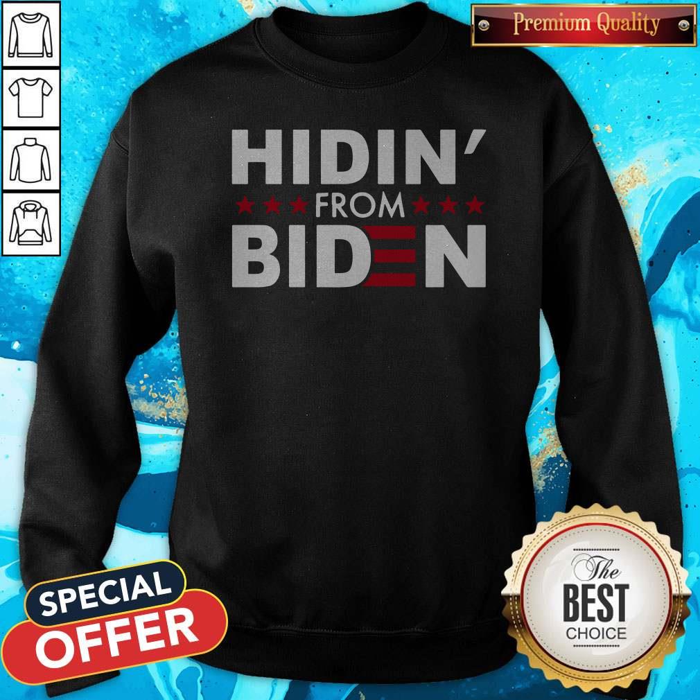 Awesome Hidin’ From Biden 2020 Vote Shirt - Image 4