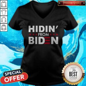 Alternative view of Awesome Hidin’ From Biden 2020 Vote Shirt