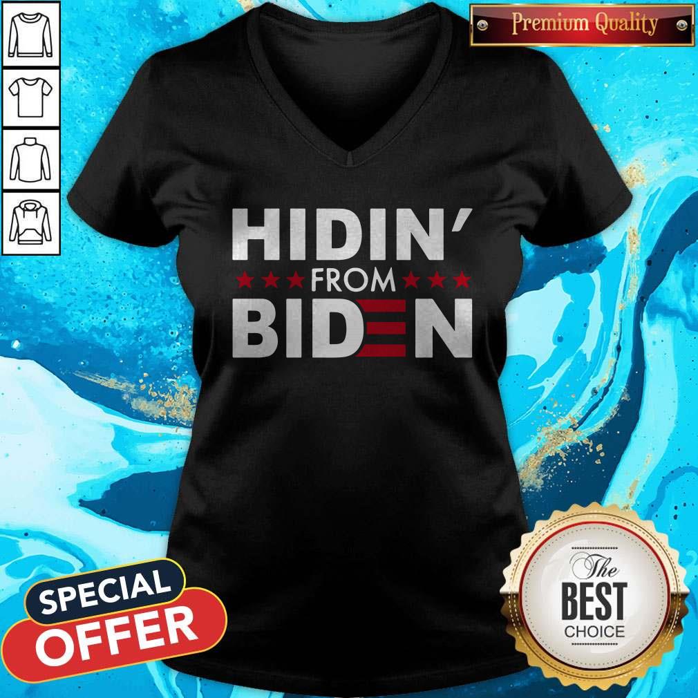 Awesome Hidin’ From Biden 2020 Vote Shirt - Image 2
