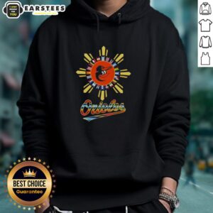 Alternative view of Awesome 2025 Baltimore Orioles Baseball X Hispanic T-Shirt