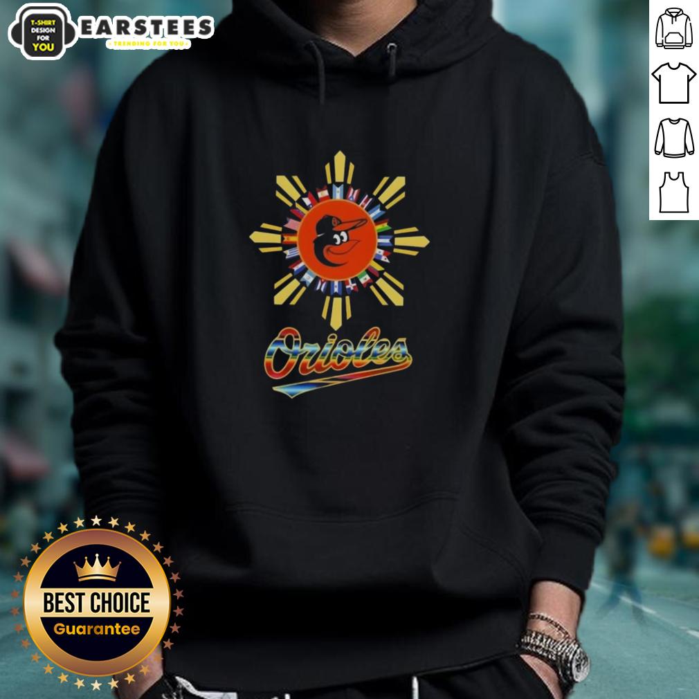 Awesome 2025 Baltimore Orioles Baseball X Hispanic T-Shirt - Image 2