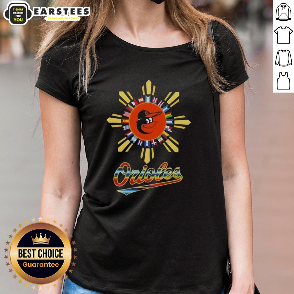 Awesome 2025 Baltimore Orioles Baseball X Hispanic T-Shirt - Image 3