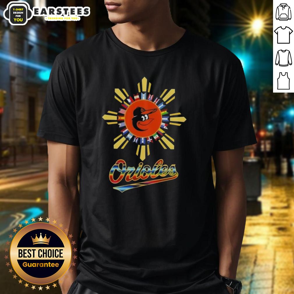Awesome 2025 Baltimore Orioles Baseball X Hispanic T-Shirt