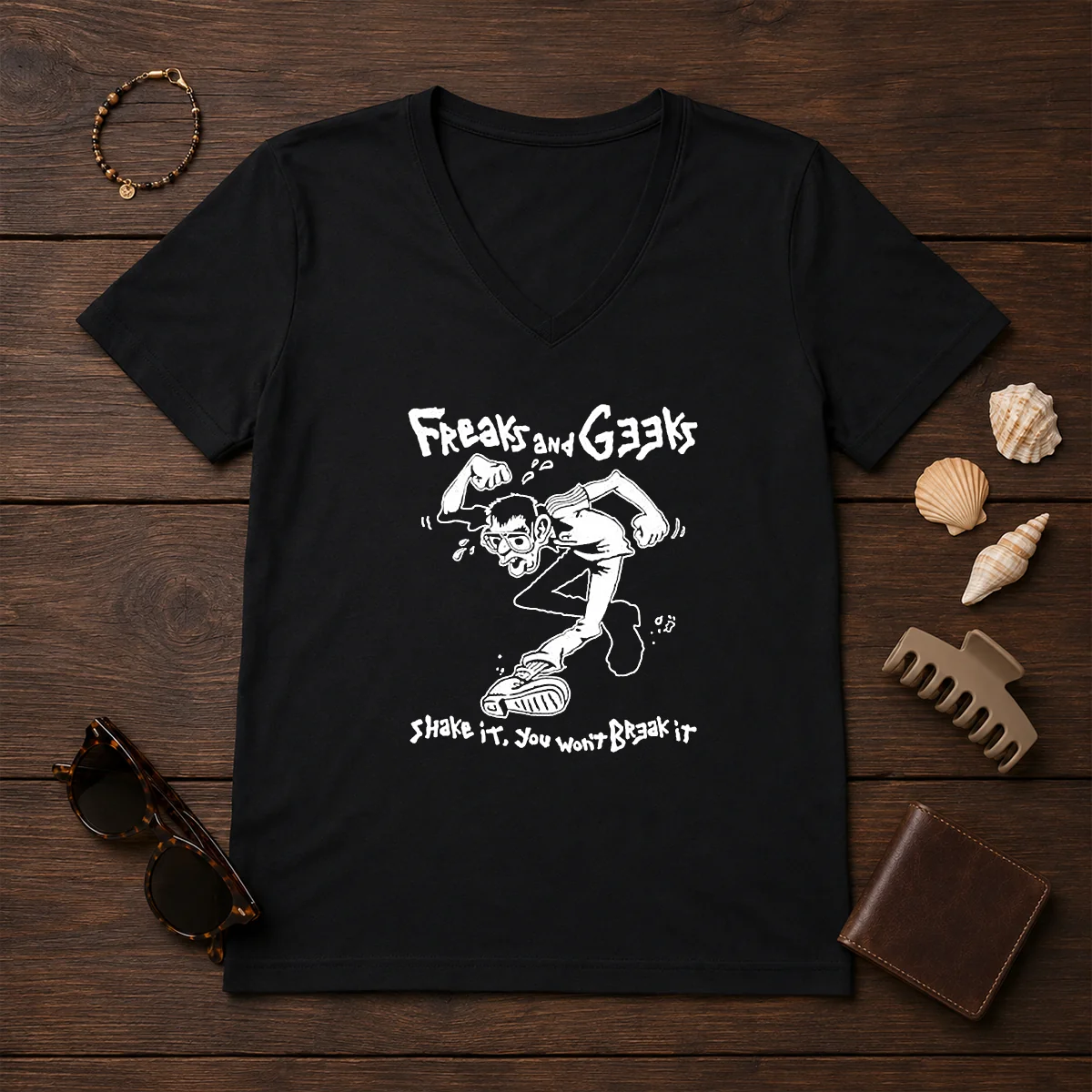 Awesome Freaks And Geeks Shake It You Wont Break It Shirt - Image 2