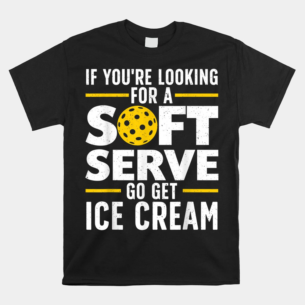 Cool Pickleball Pickle Ball Player Soft Serve Shirt - Image 2