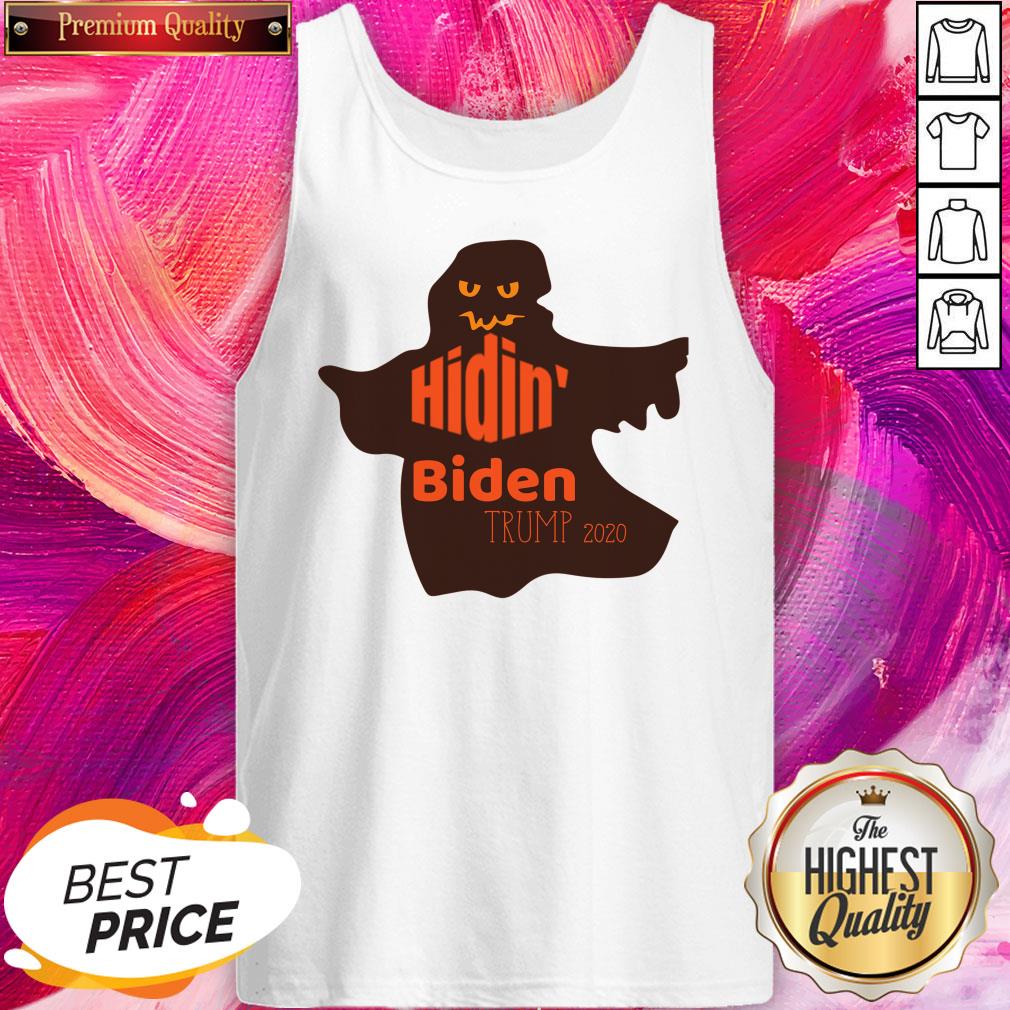 Funny Halloween Costume Hidin' Biden Trump 2020 Shirt - Image 3