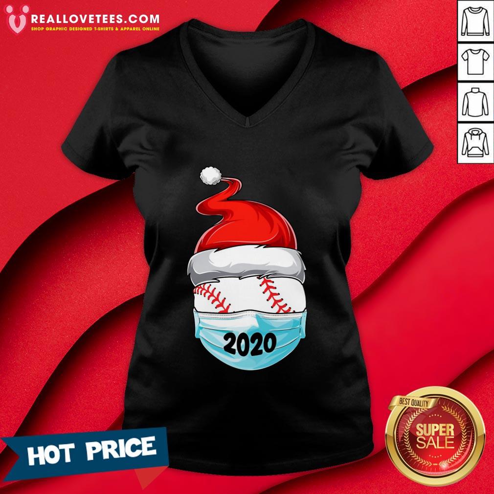 Top Satan Baseball Face Mask 2020 Merry Christmas Shirt - Image 5