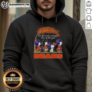 Alternative view of Nice Peanuts It's The Most Wonderful Time Of The Year Chicago Bears Football T-Shirt