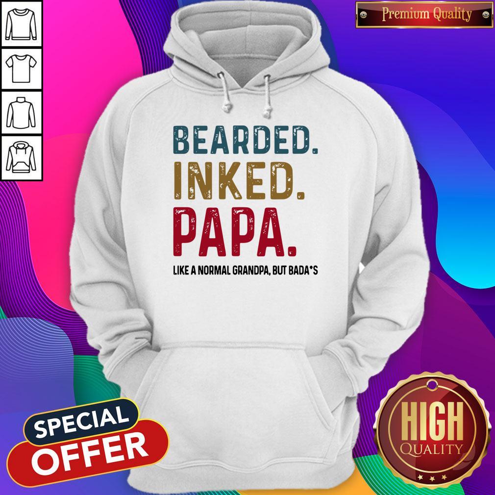 Good Bearded Inked Papa Like A Normal Grandpa But Bada’s Shirt - Image 5