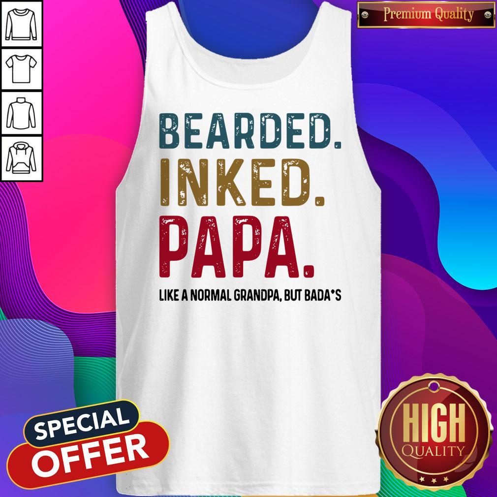 Good Bearded Inked Papa Like A Normal Grandpa But Bada’s Shirt - Image 3