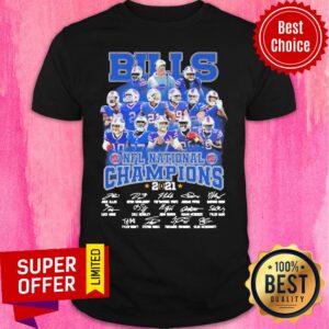Buffalo Bills NFL National Champions 2021 Signatures Thanks Shirt