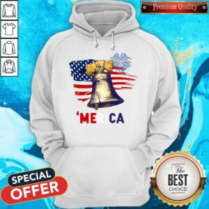 Alternative view of Liberty Bell 'Merica 4th Of July American Flag Shirt