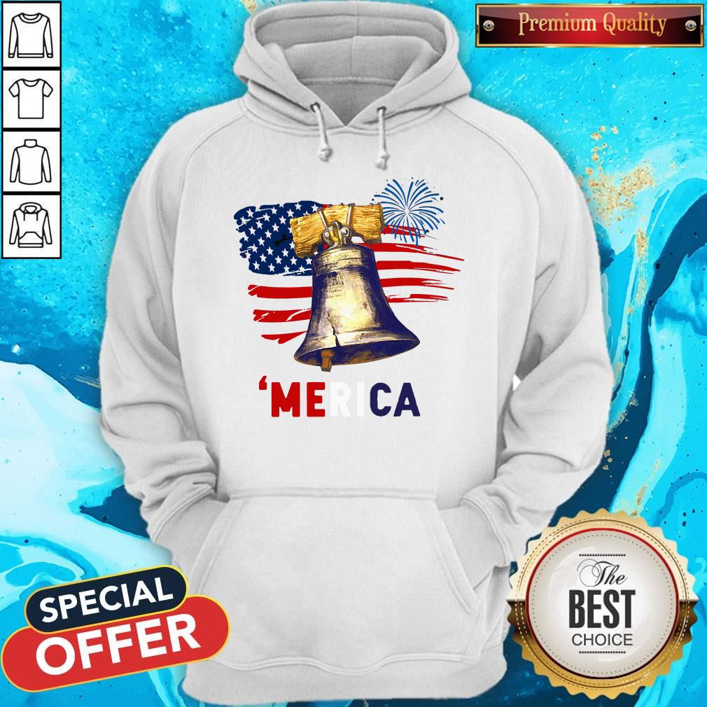 Liberty Bell 'Merica 4th Of July American Flag Shirt - Image 2
