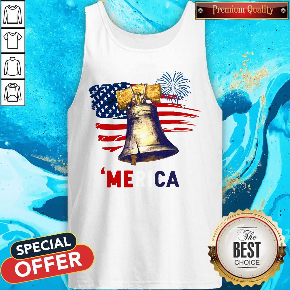 Liberty Bell 'Merica 4th Of July American Flag Shirt - Image 4