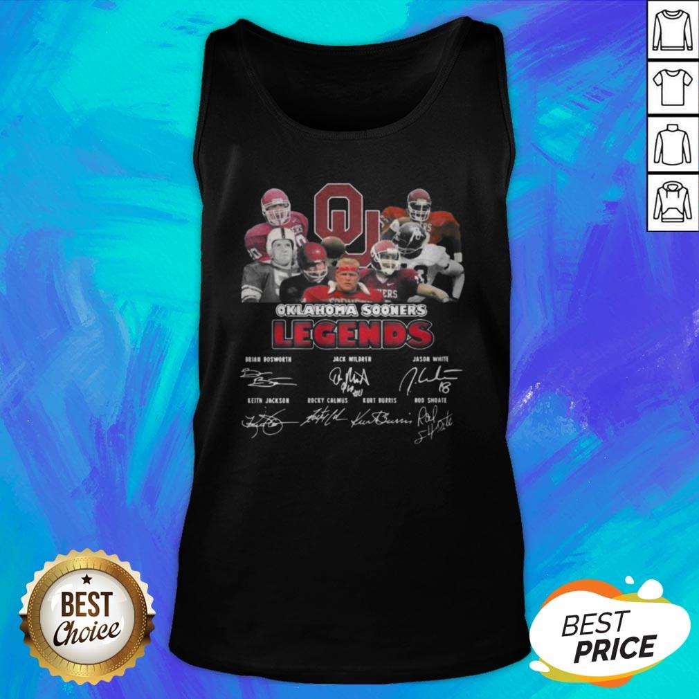 Nice The Oklahoma Sooners Legends Signatures Shirt - Image 4