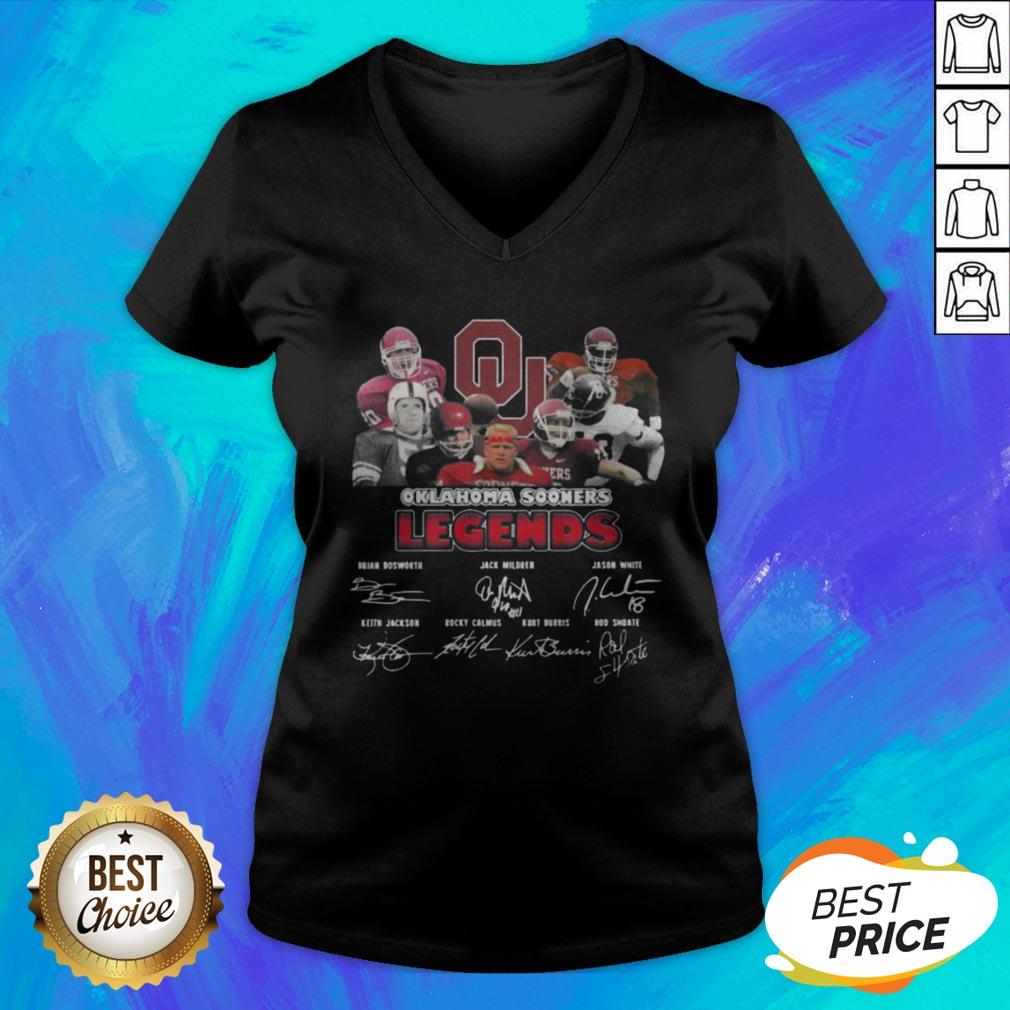 Nice The Oklahoma Sooners Legends Signatures Shirt - Image 3
