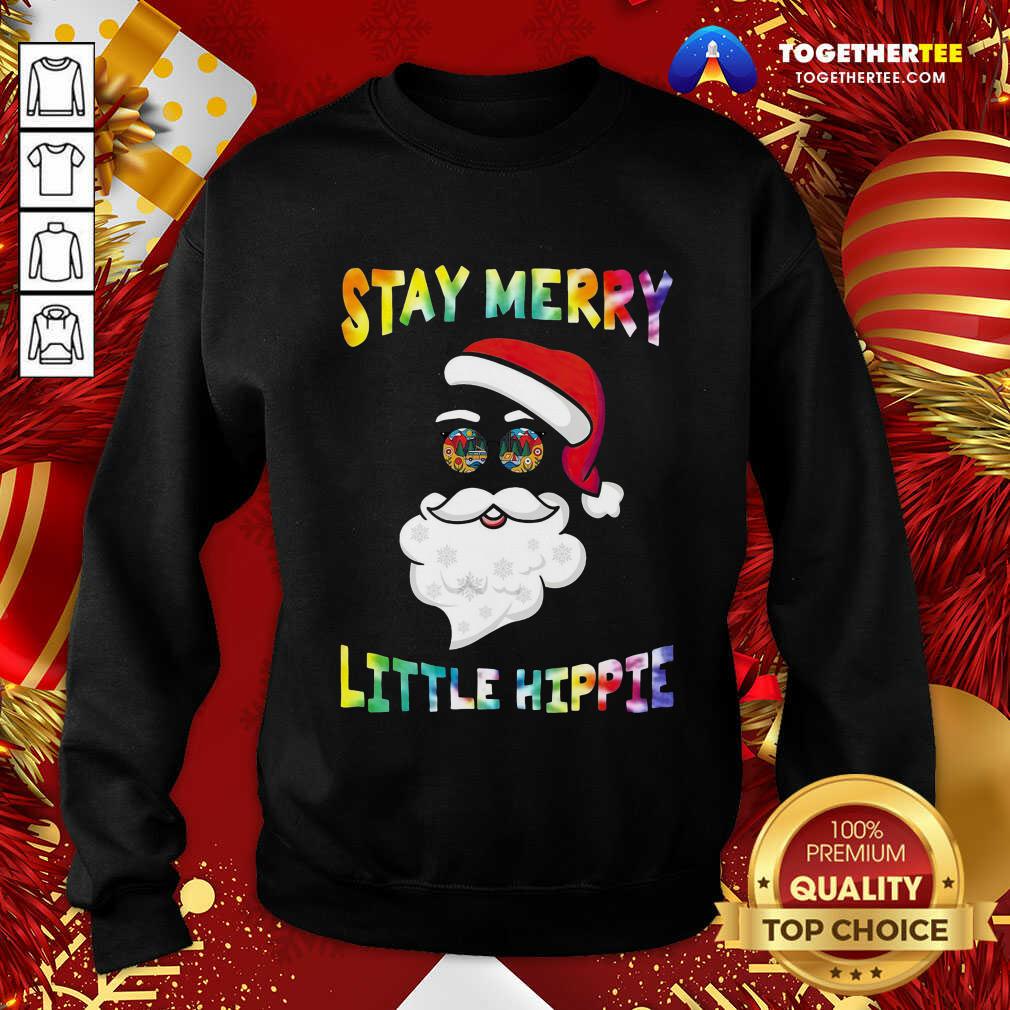 Perfect Santa Claus Stay Merry Little Hippie Shirt - Image 4