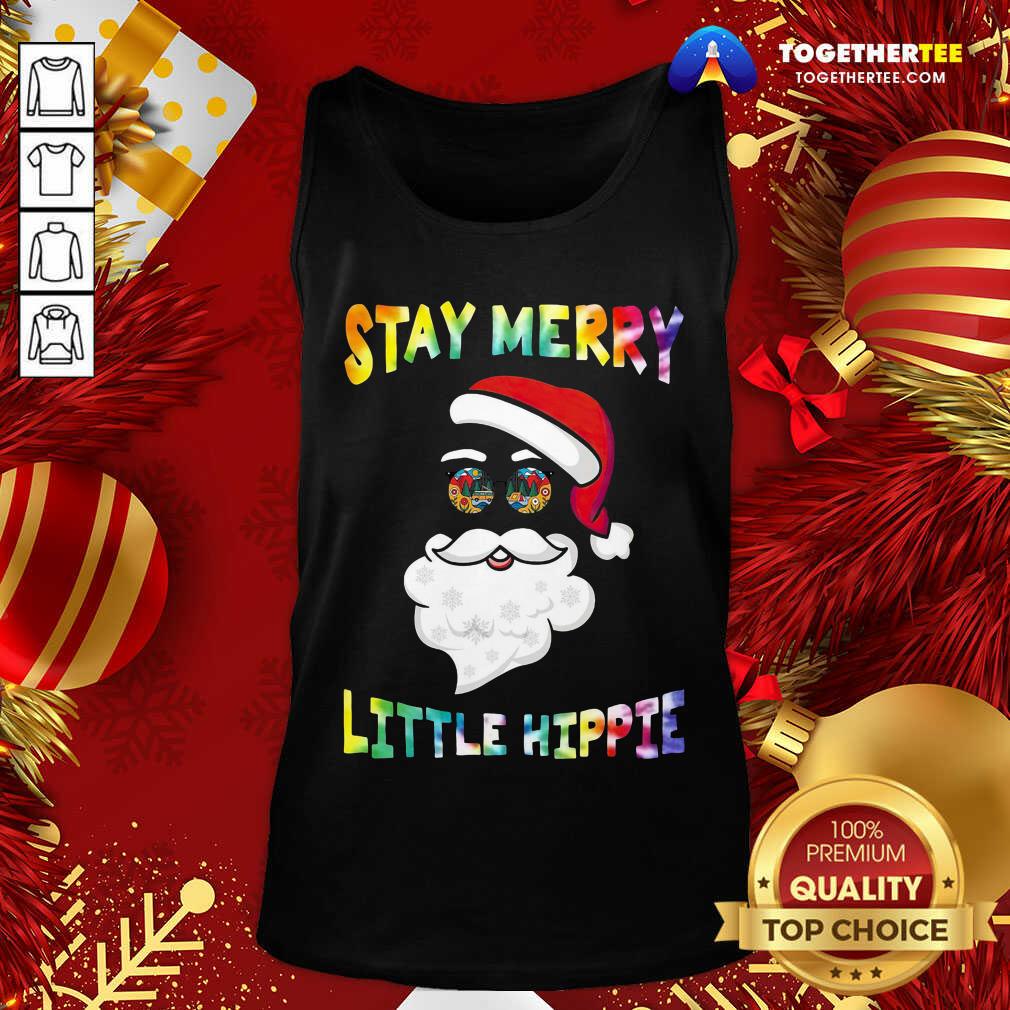 Perfect Santa Claus Stay Merry Little Hippie Shirt - Image 3