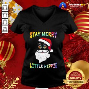 Alternative view of Perfect Santa Claus Stay Merry Little Hippie Shirt