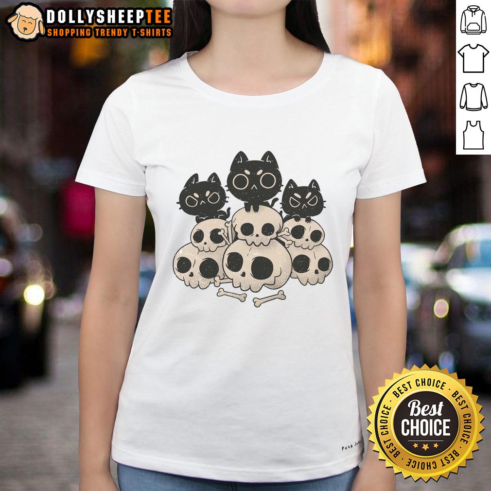 Good Death Gang Cat Skulls T-Shirt - Image 3
