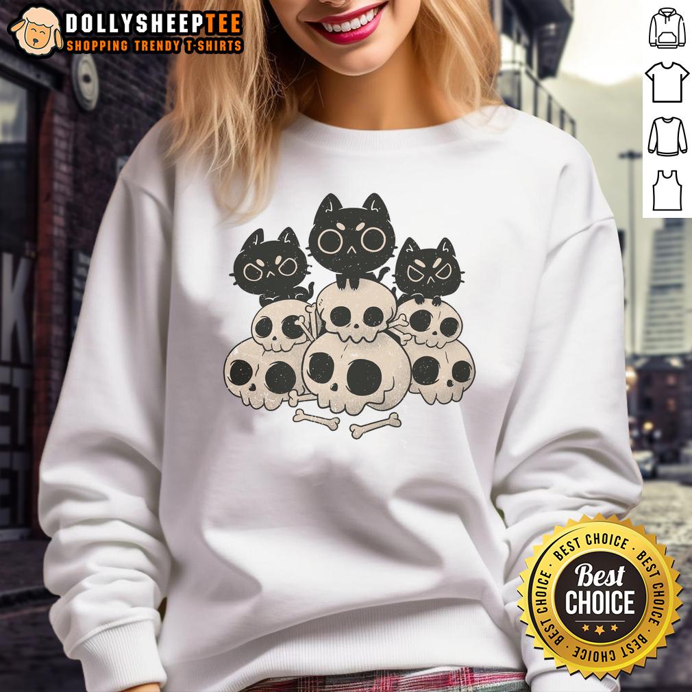 Good Death Gang Cat Skulls T-Shirt - Image 5