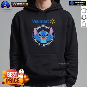 Alternative view of Official Happy Stitch Walmart Emotional Support Coworker T-Shirt