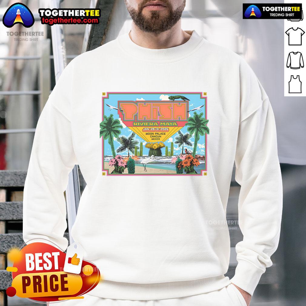 Official Phish Riviera Maya At Moon Palace In Cancun Mexico On Jan 28-31 2026 T-Shirt - Image 5