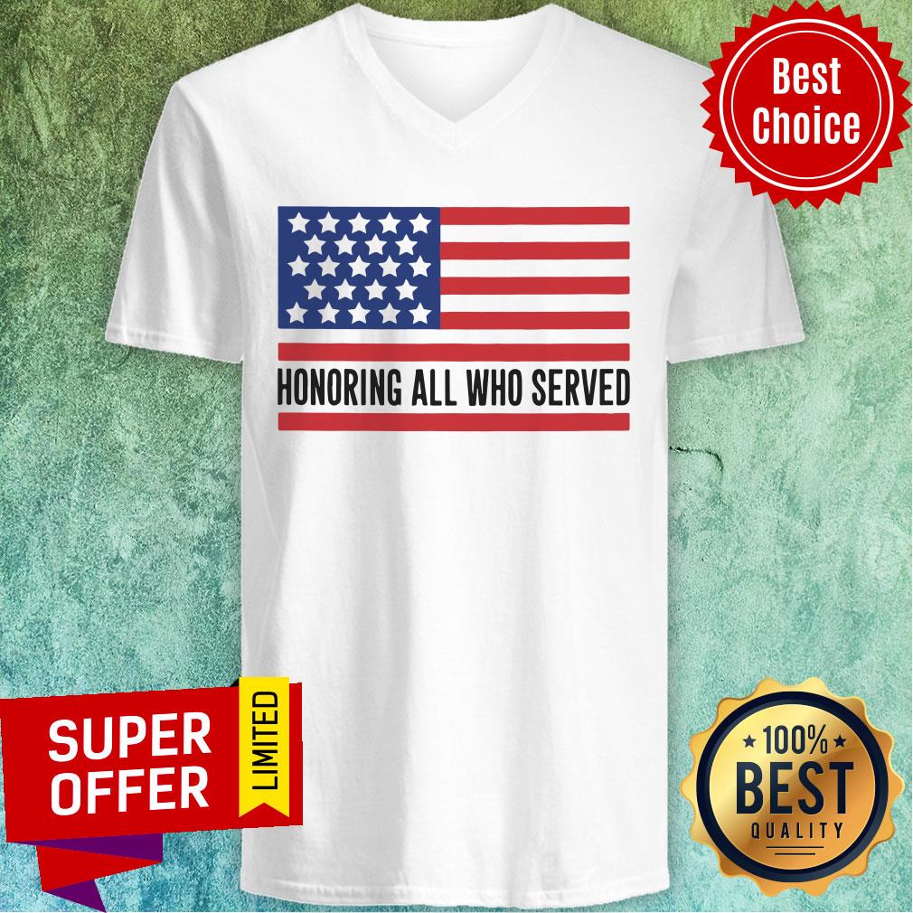 Honoring All Who Served American Flag Shirt - Image 2
