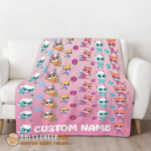 Alternative view of Awesome Disney SuperKitties Squad Purr-fect Heroes Blanket Fleece Customized Blanket