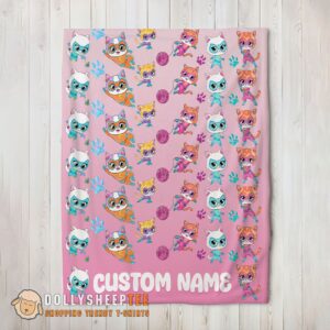 Awesome Disney SuperKitties Squad Purr-fect Heroes Blanket Fleece Customized Blanket
