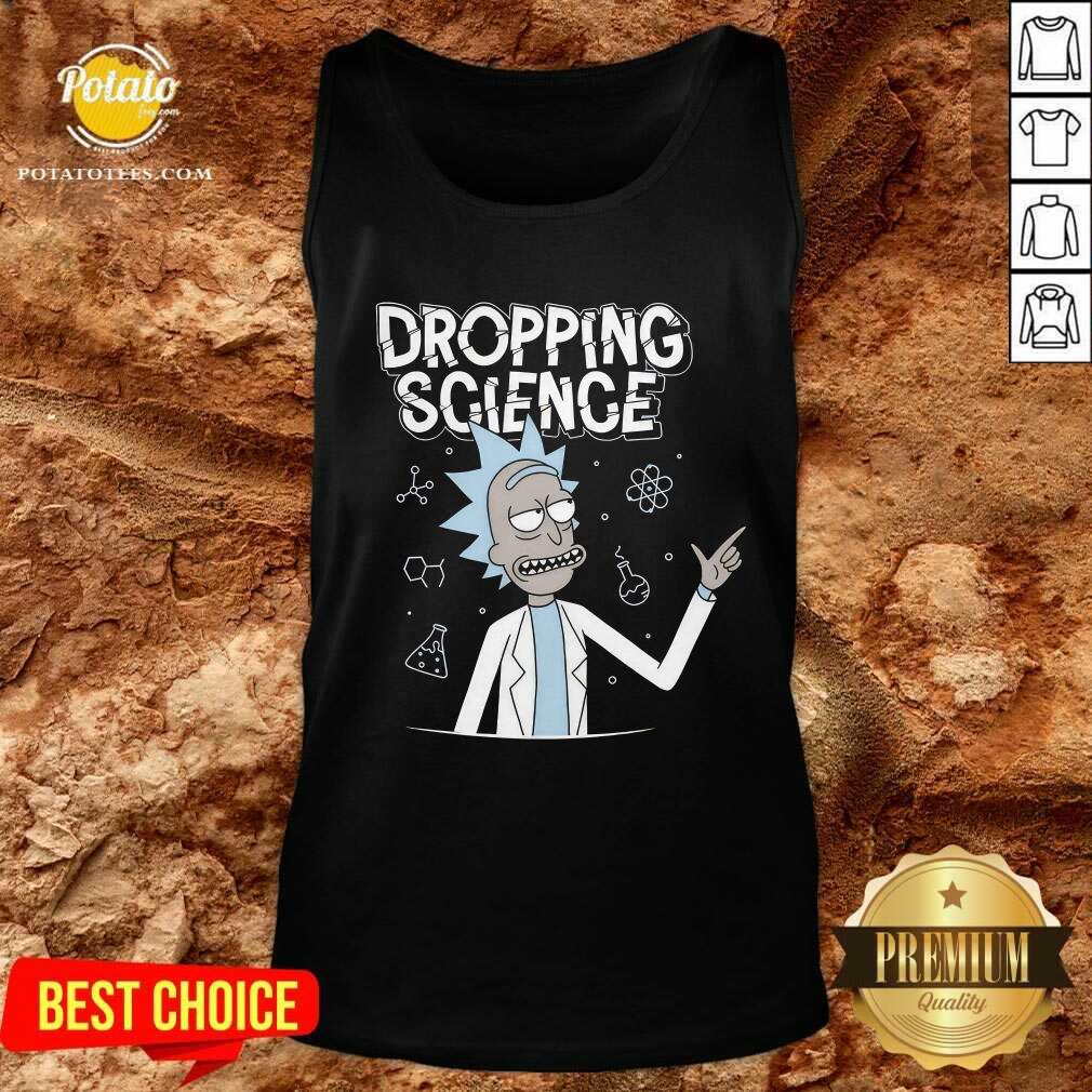 Dropping Science Rick and Morty T-shirt - Image 3