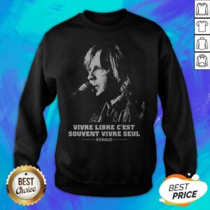 Alternative view of Top Vivre Libre C'Est Souvent Vivre Seul Renaud Shirt