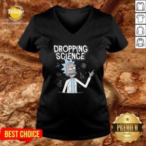 Alternative view of Dropping Science Rick and Morty T-shirt