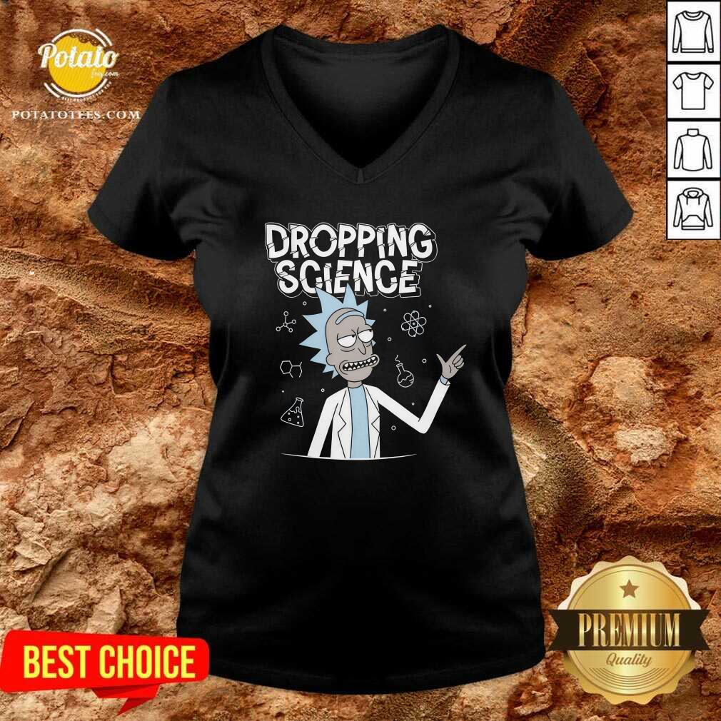 Dropping Science Rick and Morty T-shirt - Image 2
