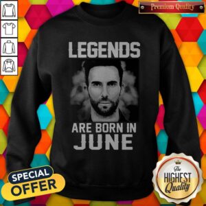 Alternative view of Nice Adam Levine Legends Are Born In June Shirt