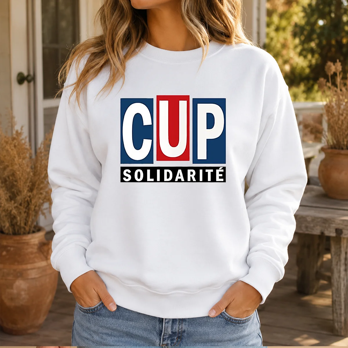 Pretty CUP Solidarity Red White Blue Logo Shirt - Image 6