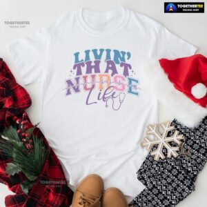 Livin’ That Nurse Life Heartbeat Stethoscope T-Shirt
