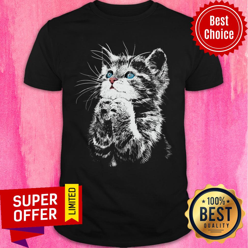 Official Cute Cat Pray Shirt