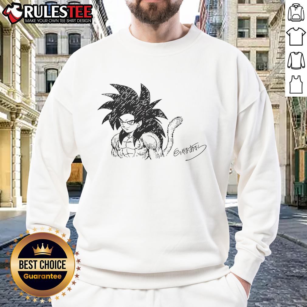 Awesome Goku Super Saiyan 4 Toriyama Akira Signature T-Shirt - Image 5