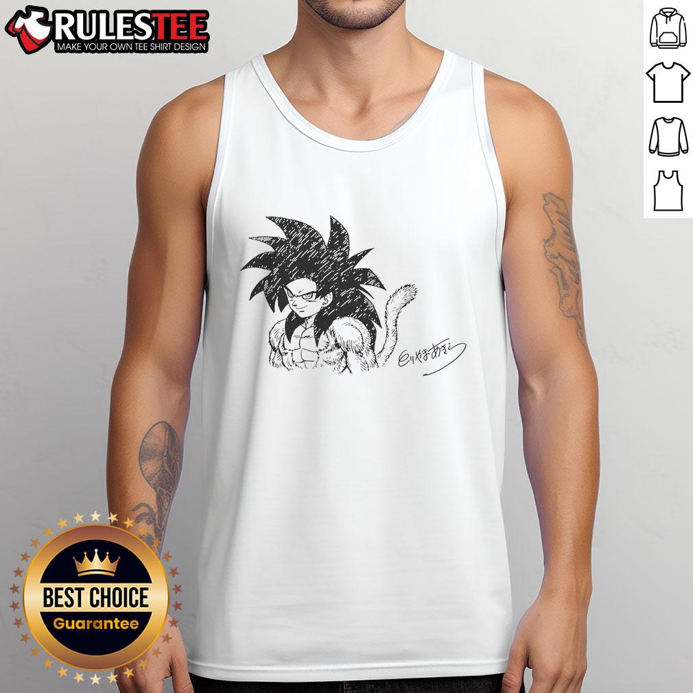Awesome Goku Super Saiyan 4 Toriyama Akira Signature T-Shirt - Image 4