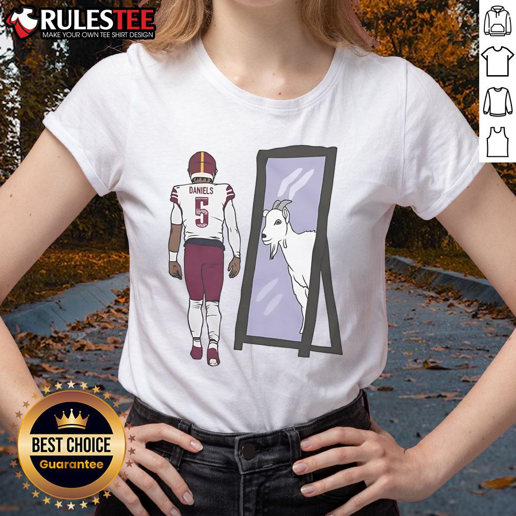 Awesome Jayden Daniels Mirror Goat T-Shirt - Image 3