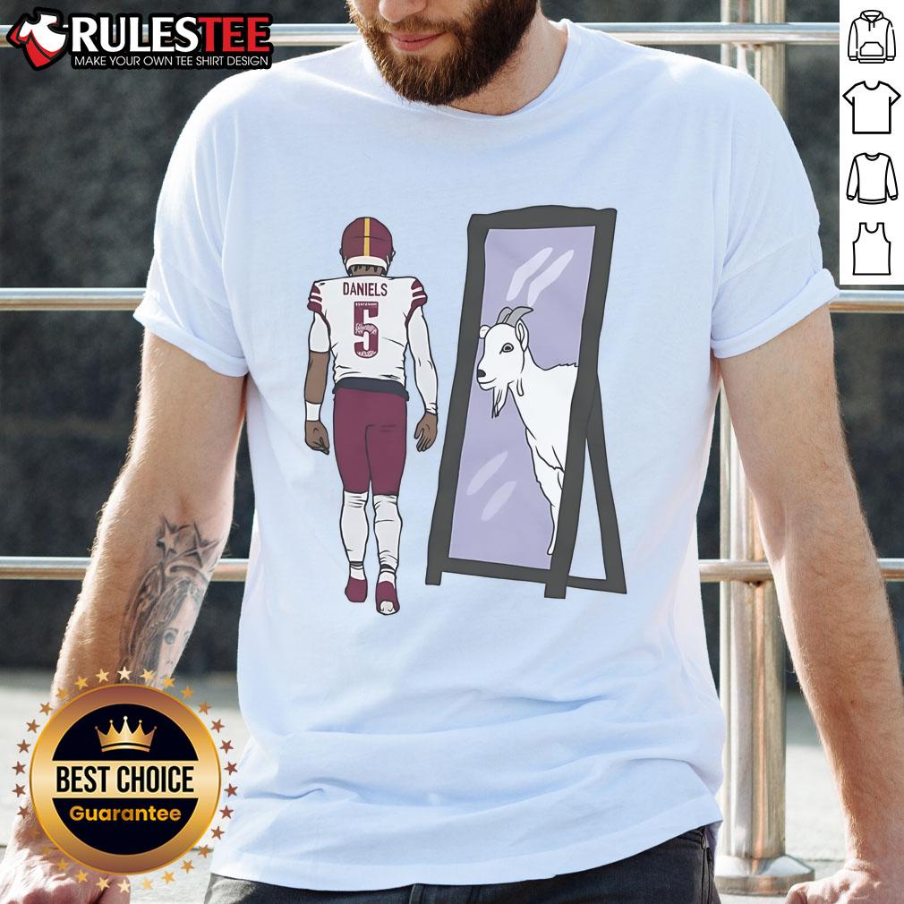 Awesome Jayden Daniels Mirror Goat T-Shirt